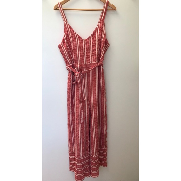 Anthropologie Cropped Wide-Leg Striped Jumpsuit - Picture 4 of 8